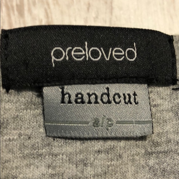 Preloved reclaimed wool cotton sweater top S - Picture 3 of 4